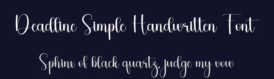 Deadline Simple Handwritten Font by freshtypeink — Script Handwritten Font — thumbnail 2