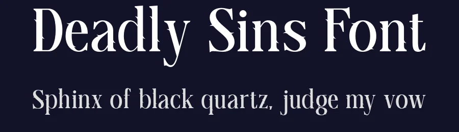 Deadly Sins Font by roomspace.cl — Display Font — thumbnail 2