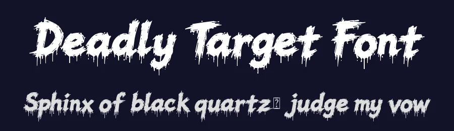 Deadly Target Font by Yoga Letter — Display Font — thumbnail 2