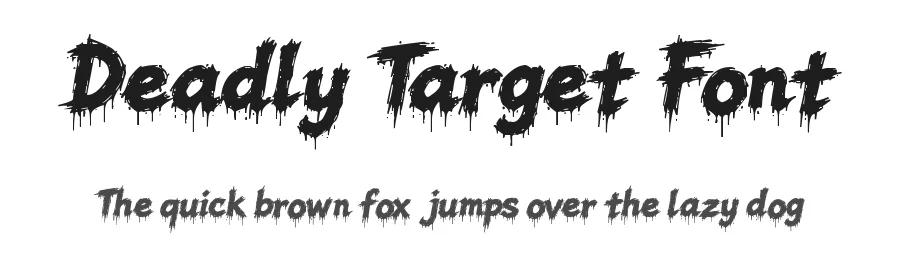 Deadly Target Font by Yoga Letter — Display Font