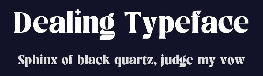 Dealing Typeface by gatype — Display Font — thumbnail 2