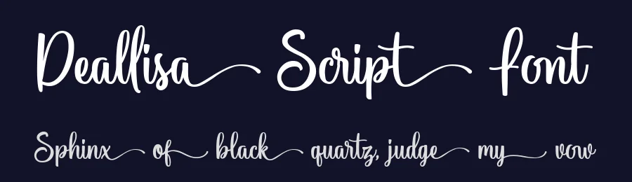 Deallisa Script Font by fontkong — Script Handwritten Font — thumbnail 2