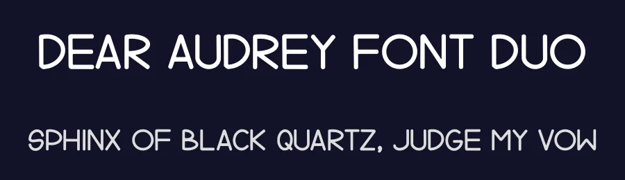Dear Audrey Font Duo by peterdraw — Sans Serif Font — thumbnail 2