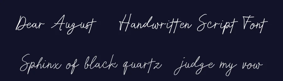 Dear August – Handwritten Script Font by fonthentic — Serif Font — thumbnail 2
