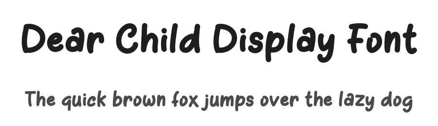 Dear Child Display Font by Selvia Design — Display Font