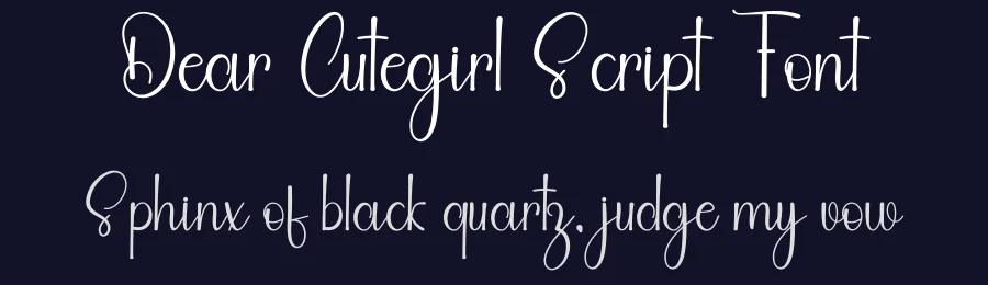 Dear Cutegirl Script Font by freshtypeink — Script Handwritten Font — thumbnail 2