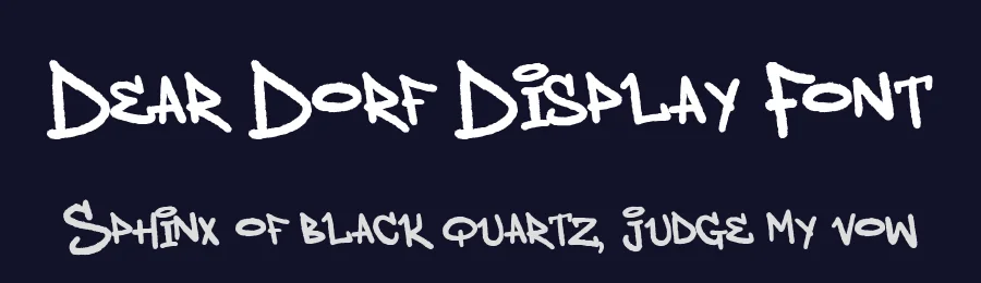 Dear Dorf Display Font by Allouse.Studio — Display Font — thumbnail 2