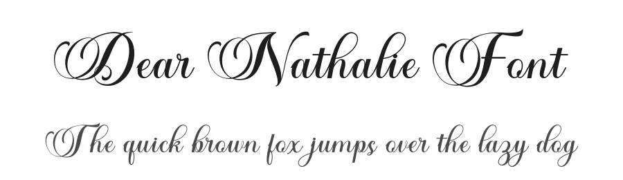 Dear Nathalie Font by Miftahul Arzaq — Script Handwritten Font