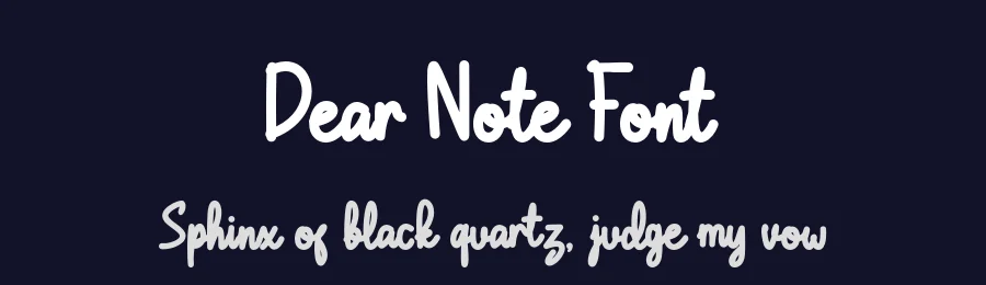Dear Note Font by TypeGraphy — Decorative Font — thumbnail 2