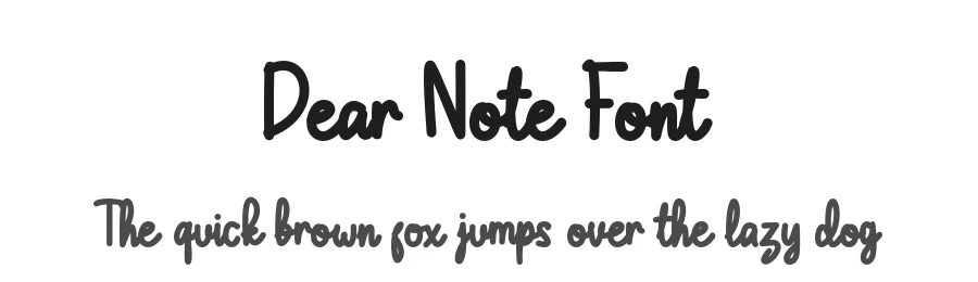 Dear Note Font by TypeGraphy — Decorative Font