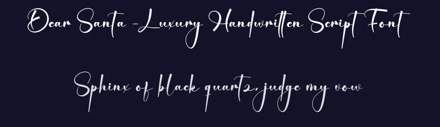 Dear Santa – Luxury Handwritten Script Font by creativeletter — Script Handwritten Font — thumbnail 2