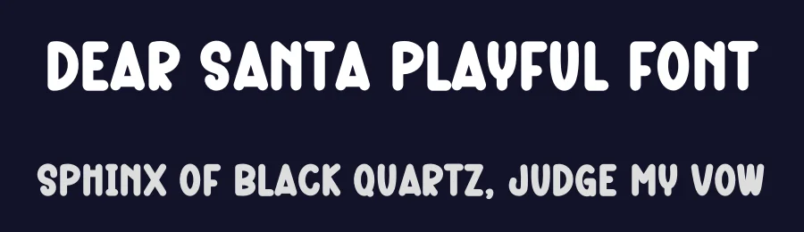 Dear Santa Playful Font by freshtypeink — Display Font — thumbnail 2