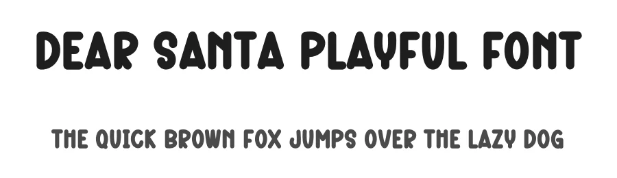 Dear Santa Playful Font by freshtypeink — Display Font