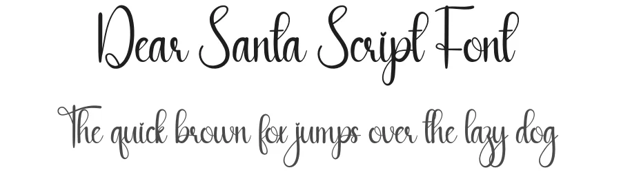 Dear Santa Script Font by creativeletter — Script Handwritten Font