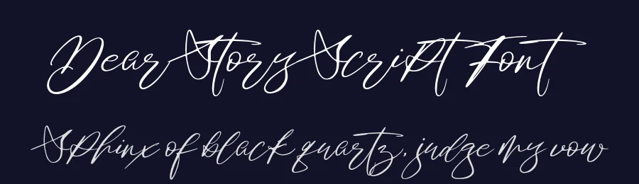 Dear Story Script Font by stripesstudio — Script Handwritten Font — thumbnail 2