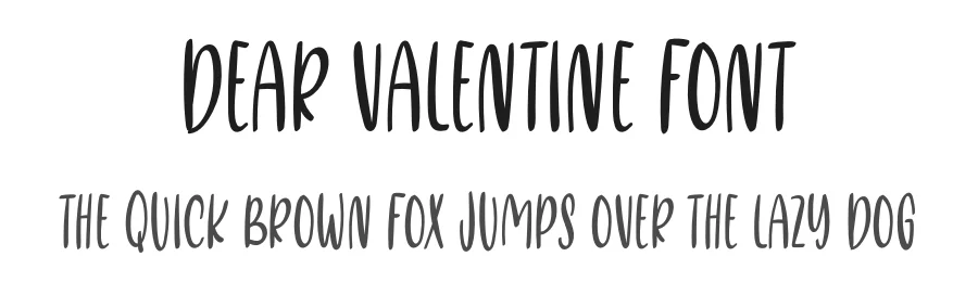 Dear Valentine Font by sugiharto1790 — Sans Serif Font