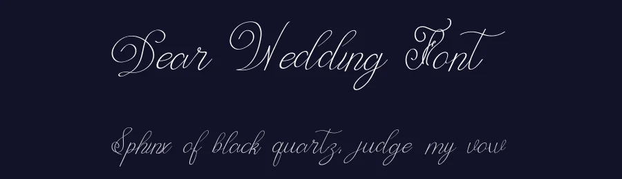 Dear Wedding Font by Muhamma Zamroni — Script Handwritten Font — thumbnail 2