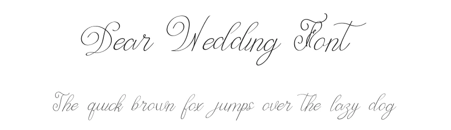 Dear Wedding Font by Muhamma Zamroni — Script Handwritten Font
