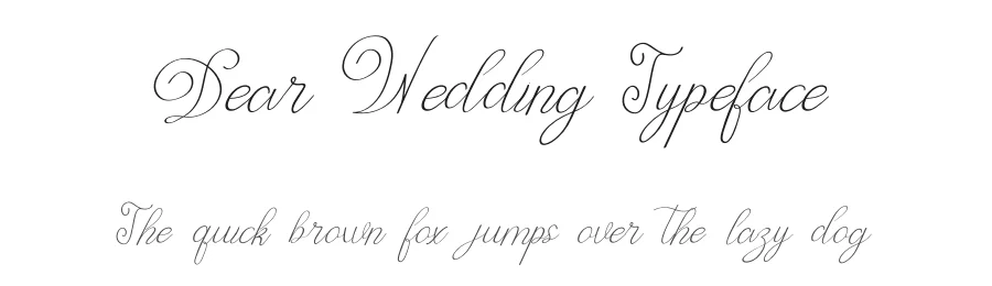 Dear Wedding Typeface by ronistudio โ Script Handwritten Font