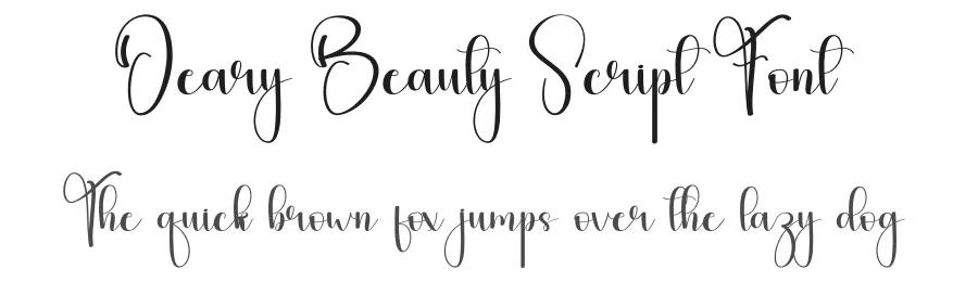 Deary Beauty Script Font by andikastudio — Script Handwritten Font