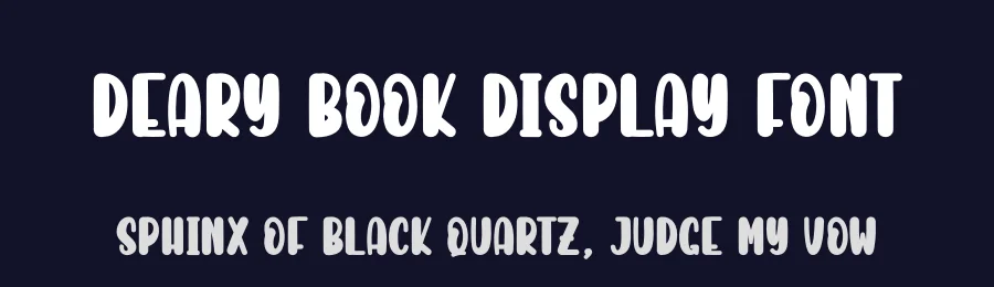 Deary Book Display Font by creativeletter — Display Font — thumbnail 2