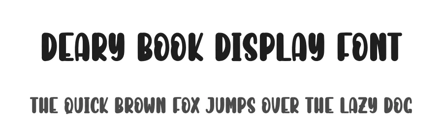 Deary Book Display Font by creativeletter — Display Font