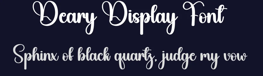 Deary Display Font by creativeletter — Script Handwritten Font — thumbnail 2