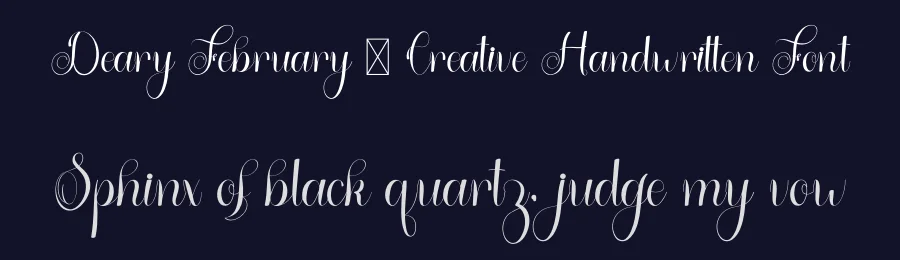 Deary February – Creative Handwritten Font by freshtypeink — Script Handwritten Font — thumbnail 2