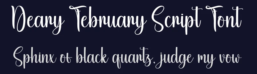 Deary February Script Font by creativeletter — Script Handwritten Font — thumbnail 2
