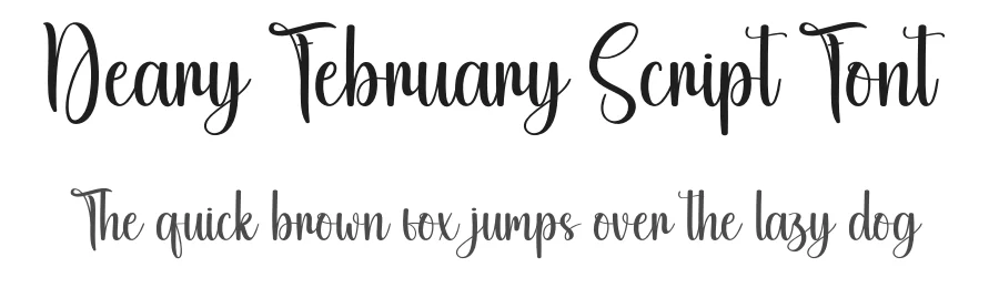 Deary February Script Font by creativeletter — Script Handwritten Font