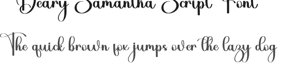 Deary Samantha Script Font by inermediaSTUDIO — Script Handwritten Font