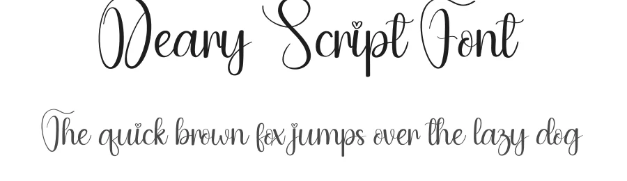 Deary Script Font by andikastudio — Script Handwritten Font