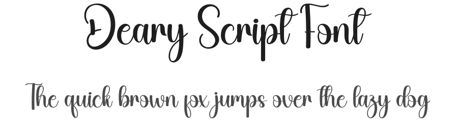 Deary Script Font by andikastudio — Script Handwritten Font