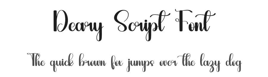 Deary Script Font by inermediaSTUDIO — Script Handwritten Font