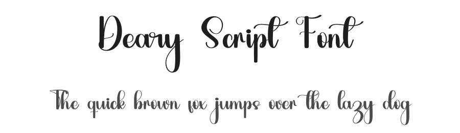 Deary Script Font by inermediaSTUDIO — Script Handwritten Font
