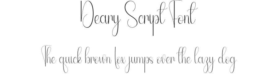 Deary Script Font by andikastudio — Script Handwritten Font