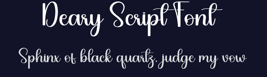 Deary Script Font by creativeletter — Script Handwritten Font — thumbnail 2