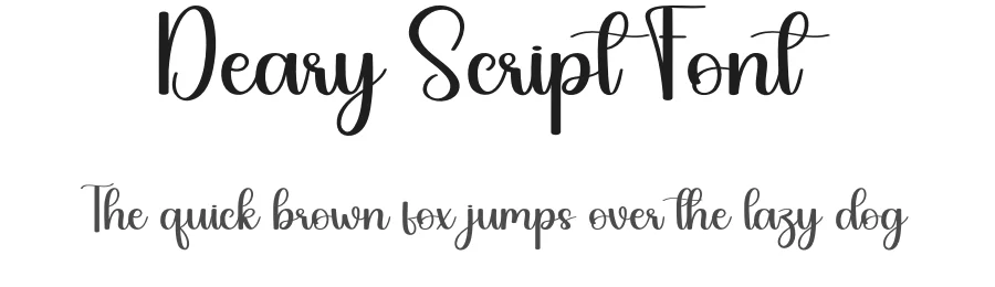 Deary Script Font by creativeletter — Script Handwritten Font