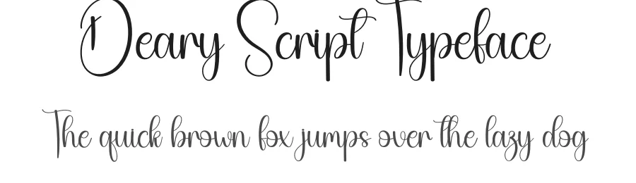 Deary Script Typeface by creativeletter — Script Handwritten Font