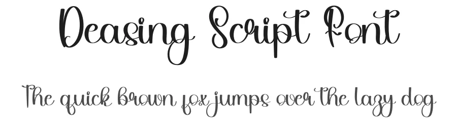 Deasing Script Font by inermediaSTUDIO — Script Handwritten Font