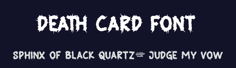 Death Card Font by noahtype — Decorative Font — thumbnail 2