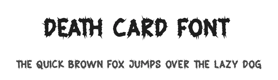 Death Card Font by noahtype — Decorative Font