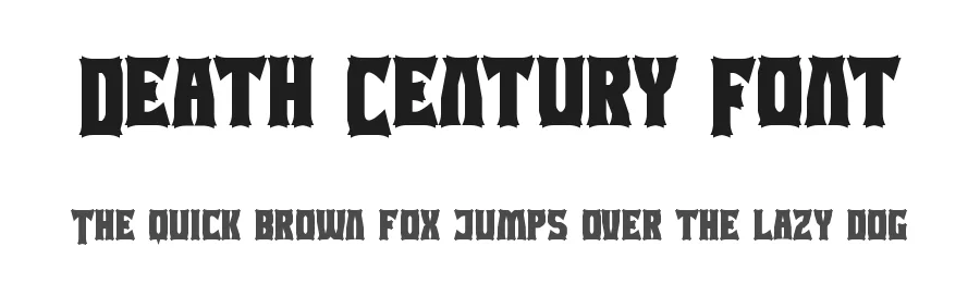 Death Century Font by noahtype — Blackletter Font