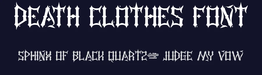 Death Clothes Font by noahtype — Decorative Font — thumbnail 2