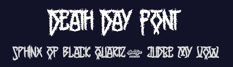 Death Day Font by noahtype — Decorative Font — thumbnail 2