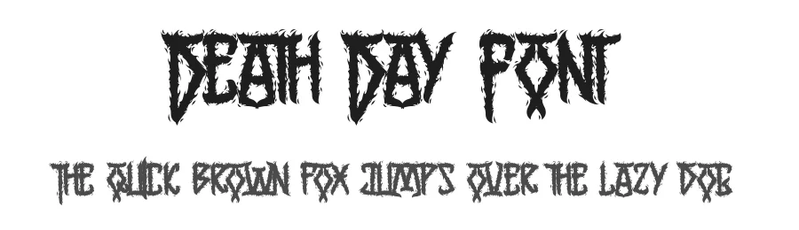Death Day Font by noahtype — Decorative Font