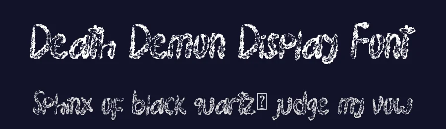 Death Demon Display Font by Yoga Letter — Display Font — thumbnail 2