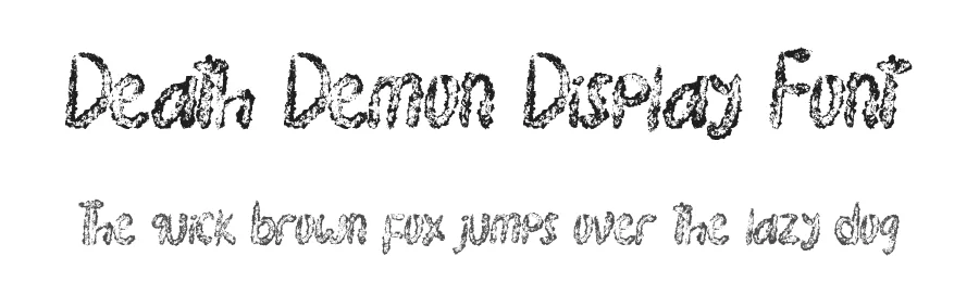 Death Demon Display Font by Yoga Letter — Display Font