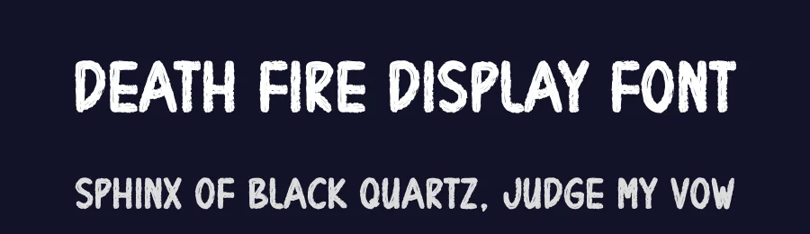 Death Fire Display Font by creativeletter — Display Font — thumbnail 2