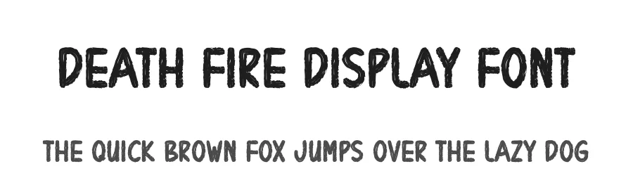 Death Fire Display Font by creativeletter — Display Font